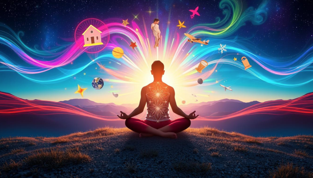 Lei da atração visualização.